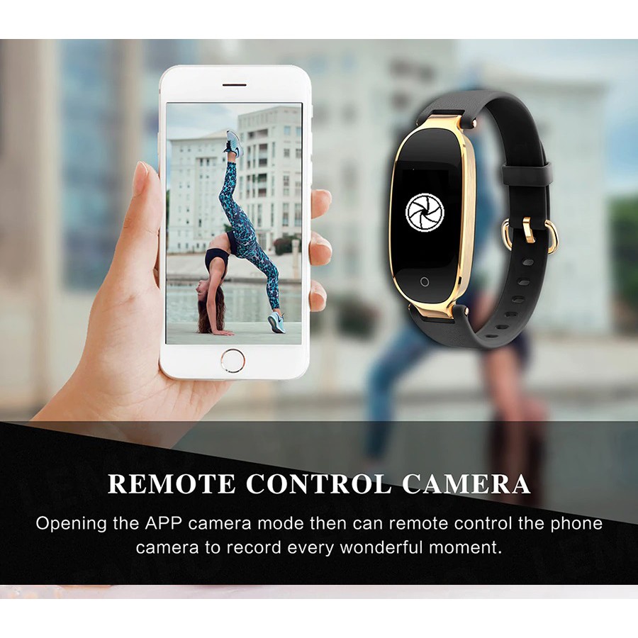 S3 Heart Rate Monitor Waterproof Fitness Tracker Smart Watch Smart Band (Black