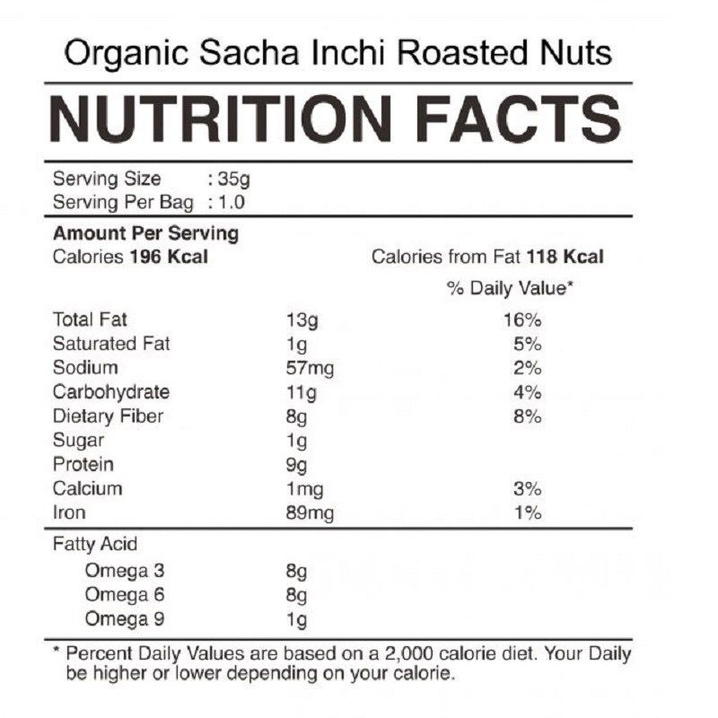 Sacha Inchi Seed / Nut Snacks | 100g | 100% Organic | Healthy Snacks |