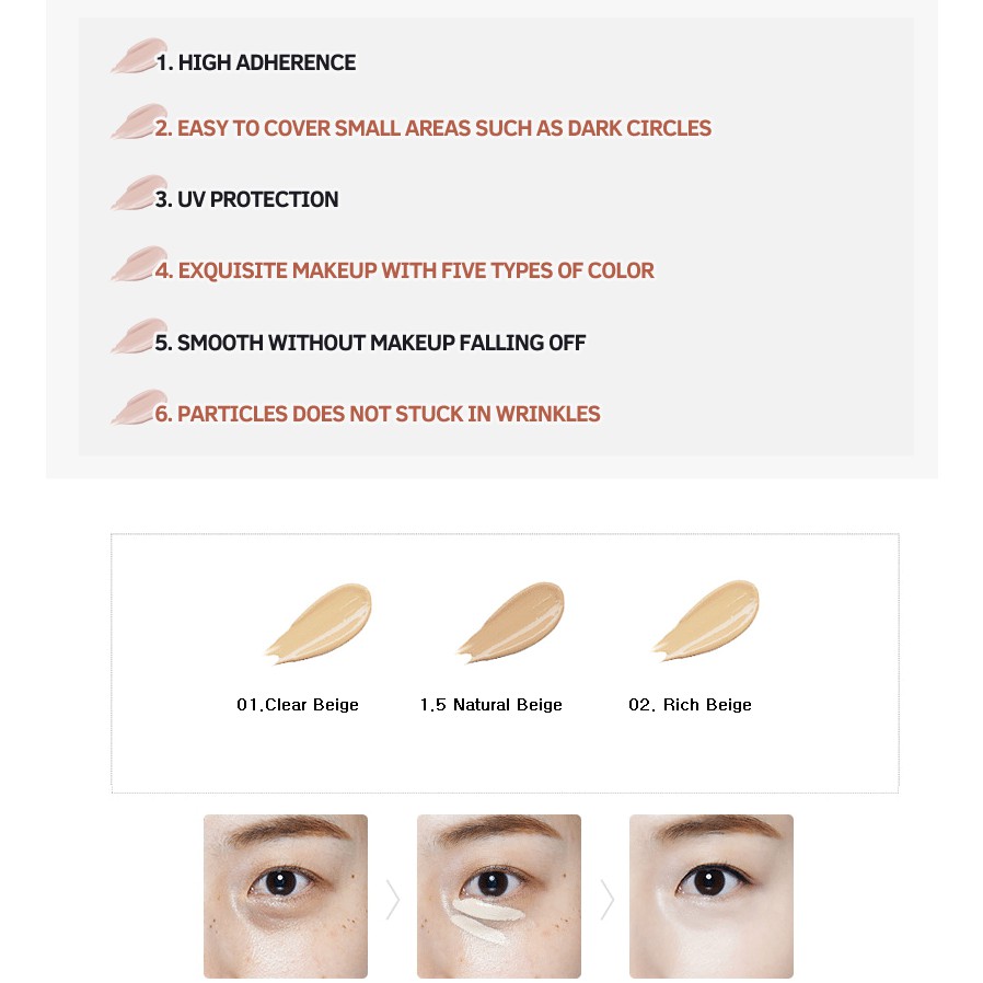 The Saem Cover Perfection Tip Concealer 6.8g