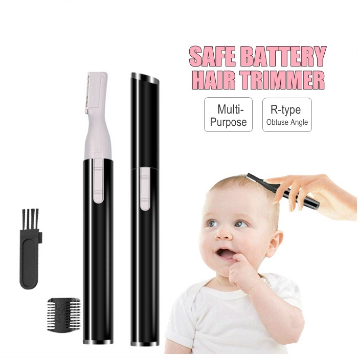Safe Battery Hair Trimmer For Babies Thin Hair/ Pencukur rambut halus bayi/ Cu