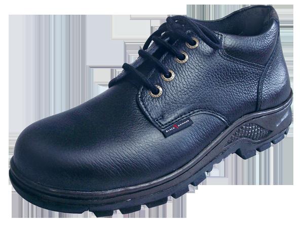 Safety Shoes Black Hammer Men Low Cut Lace Black BH2336 