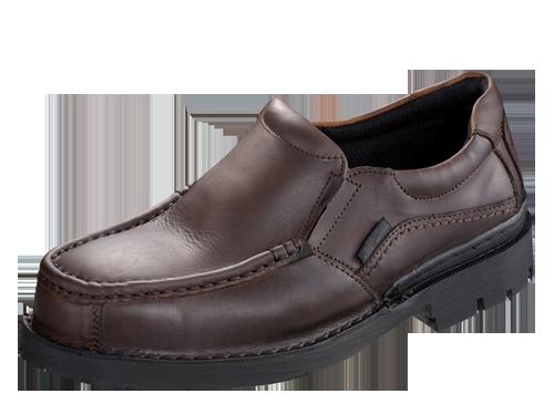 Safety Shoes Black Hammer Men Low Cut Slip On Brown BH4671