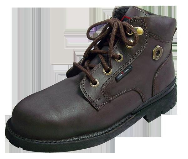 Safety Shoes Black Hammer Men Medium Cut Lace Up Brown BH4660