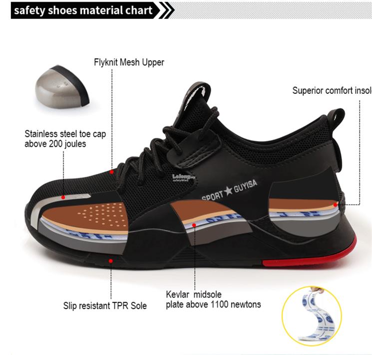 Safety Shoes- Stainless steel Toeca 