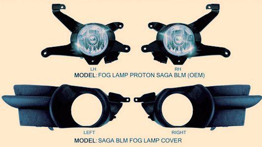Saga BLM Fog Lamp + Cover Per Set