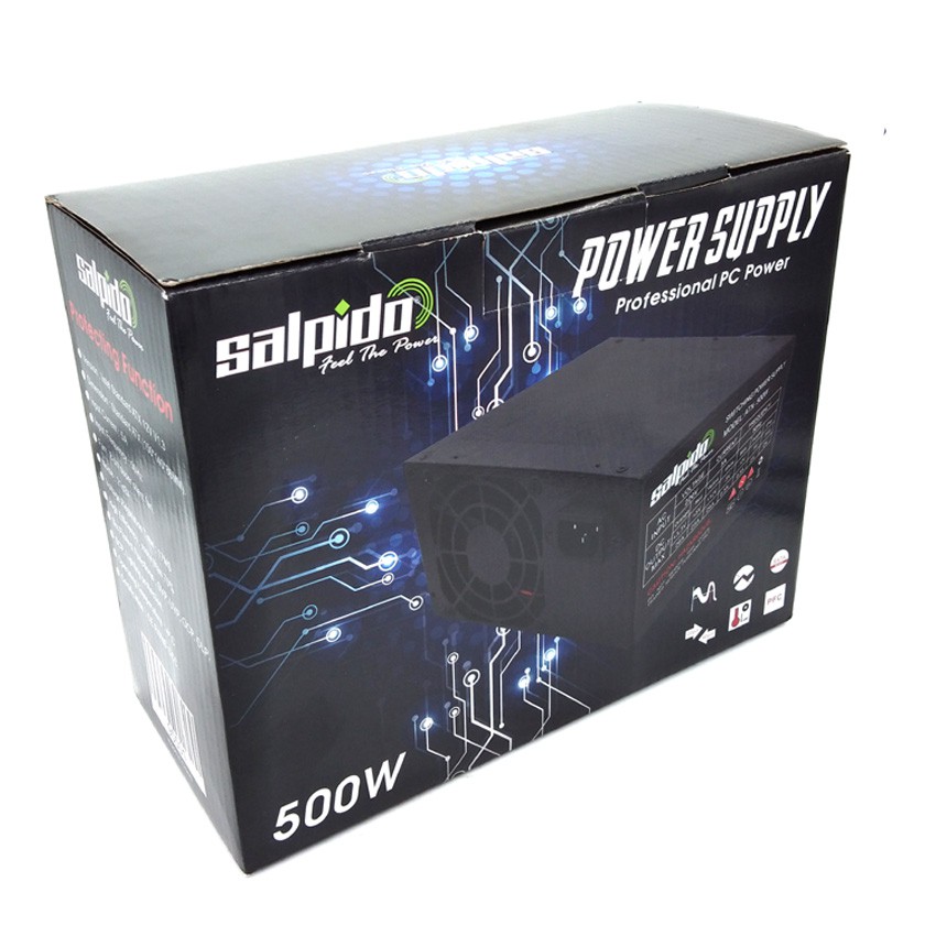 Salpido Professional Power Supply Atx 500W For Desktop PC