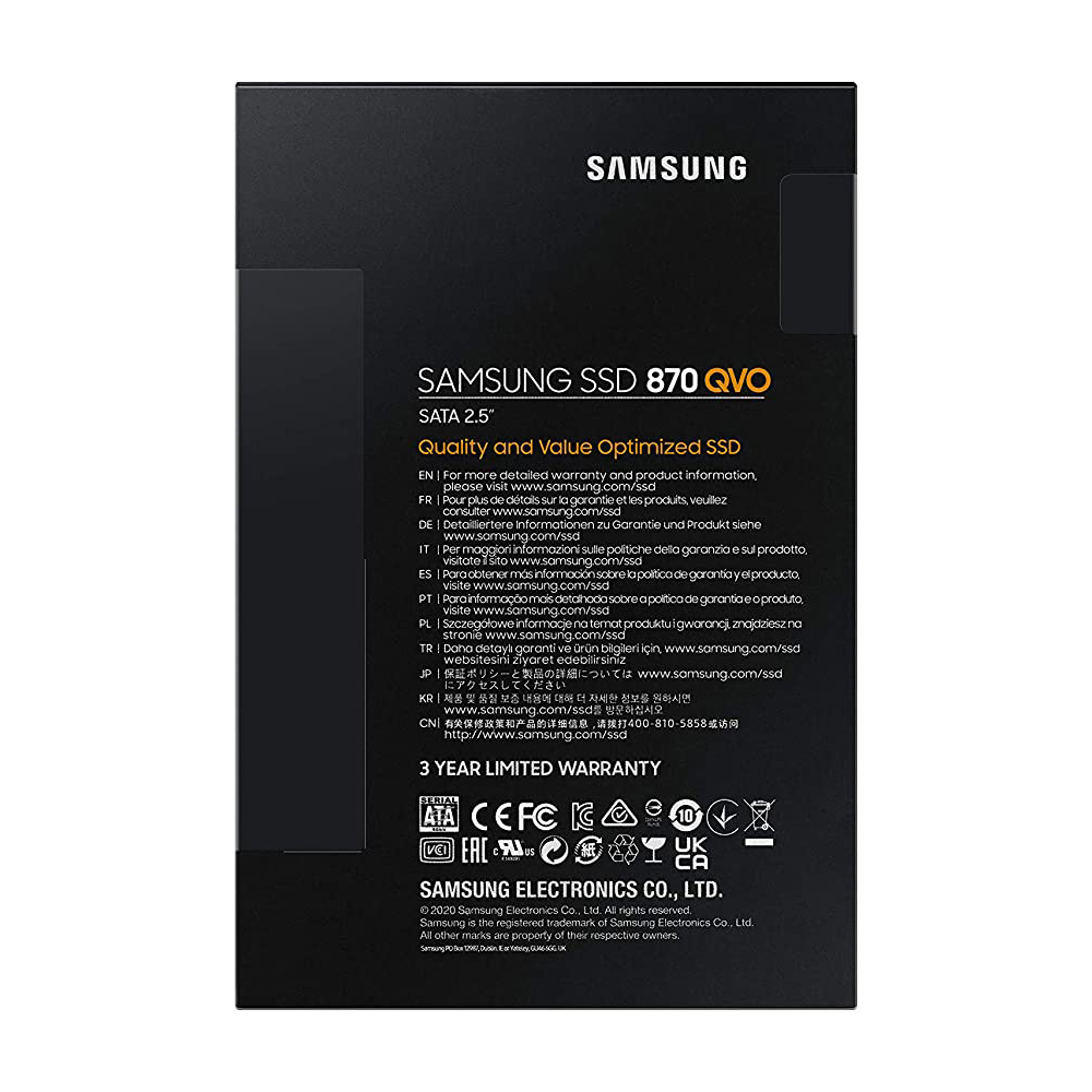 Samsung 2.5&quot; 1TB 870 QVO SATA III SSD - MZ-77Q1T0BW