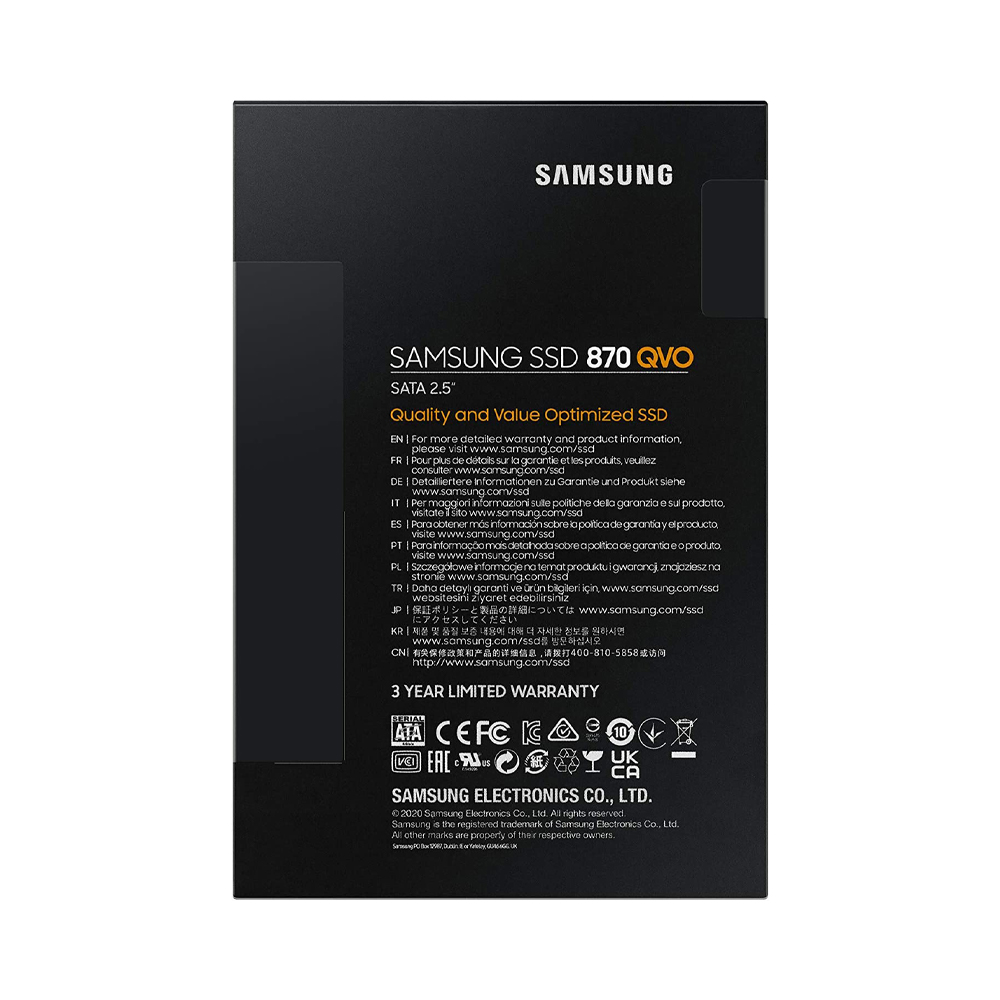 Samsung 2.5&quot; 2TB 870 QVO SATA III SSD - MZ-77Q2T0BW