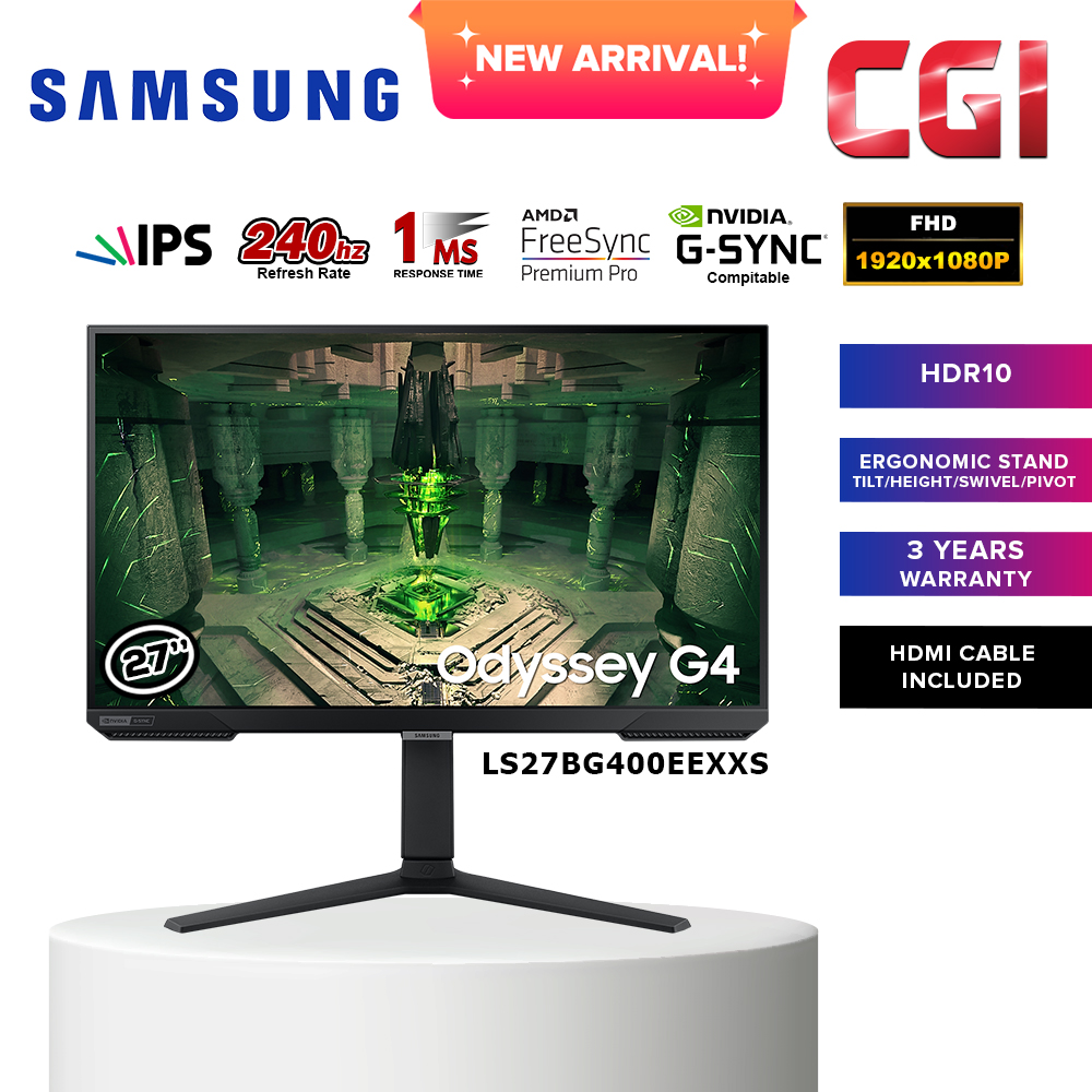 Samsung 27&quot; LS27BG400EEXXS Odyssey G4 IPS Gaming Monitor