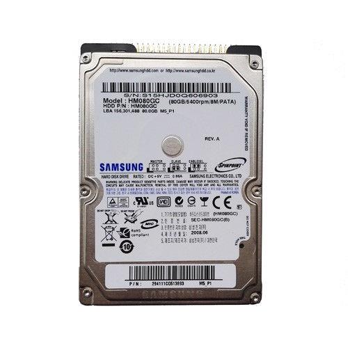 Samsung 80GB HM080GC 5400RPM PATA/IDE/EIDE 2.5" Laptop HDD Hard Disk