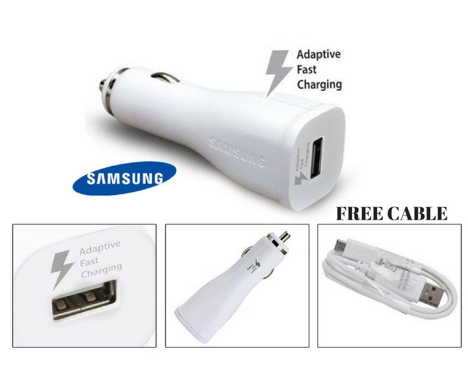 Samsung Fast Charging Car Charger With Free Cable Samsung Fast Charging Car Charger With Free Cable