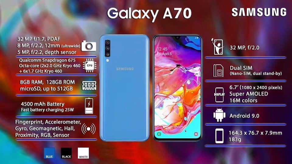 Галакси а71 характеристики. Samsung Galaxy a70 Размеры. Самсунг галакси а70 128 ГБ. Samsung Galaxy a70 2018. Самсунг а 70.