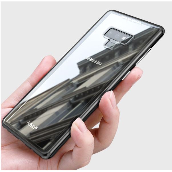 Samsung Galaxy Note 9 Magnetic Metal Phone Case Cover Casing