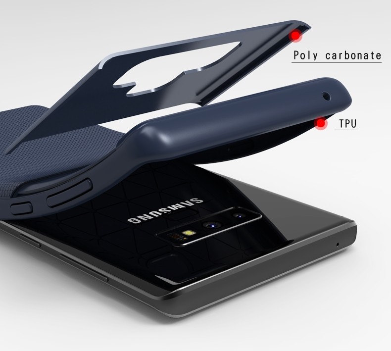 Samsung Galaxy Note 9 Note9 Soft TPU + Plastic Phone Case Cover Casing