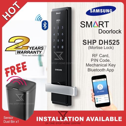 SAMSUNG SHP DH525 Digital Smart Door Lock (Free Sensor Dust Bin x1)
