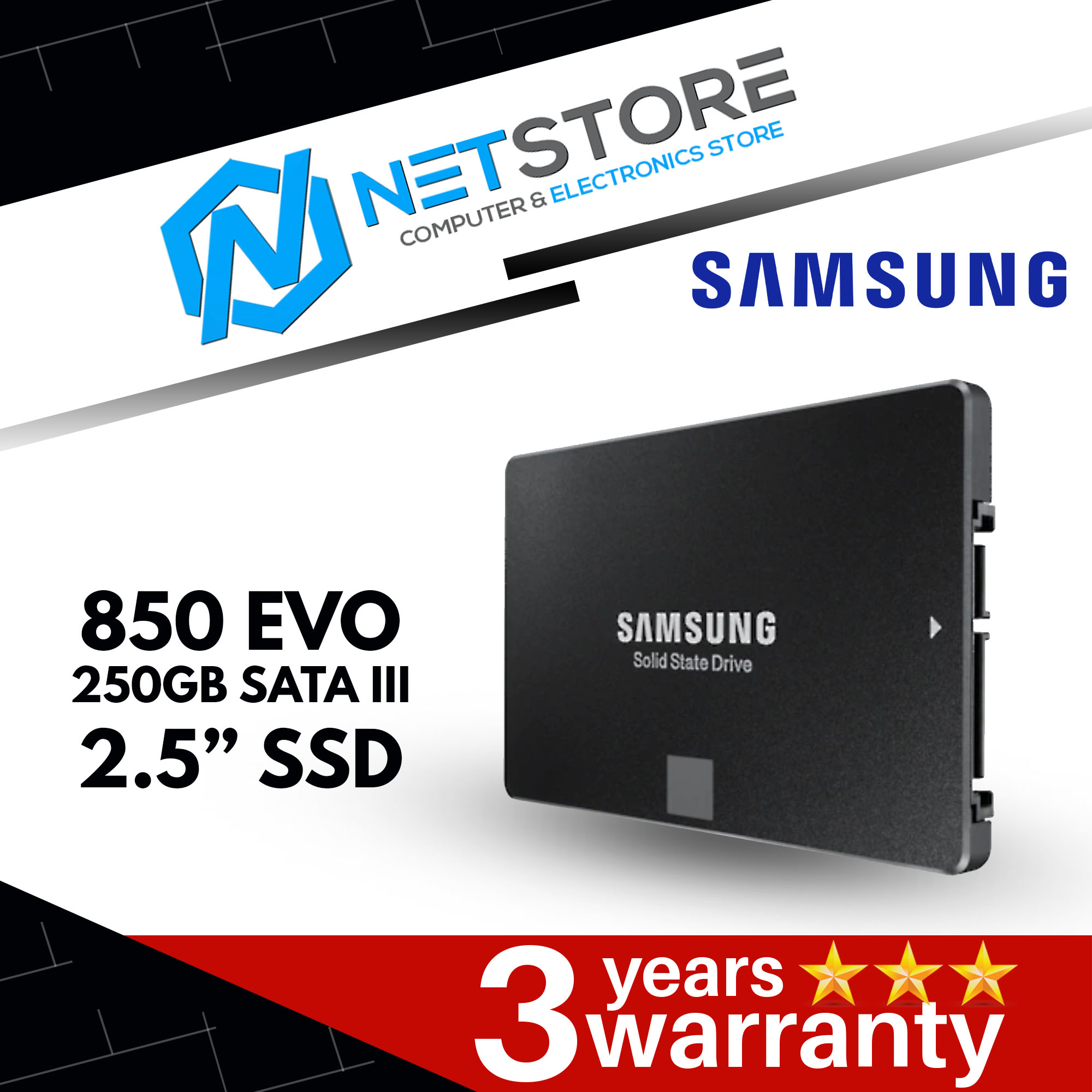 Samsung SSD 850 EVO 2.5&#39; 250GB Solid State Drive (MZ-75E250BW)
