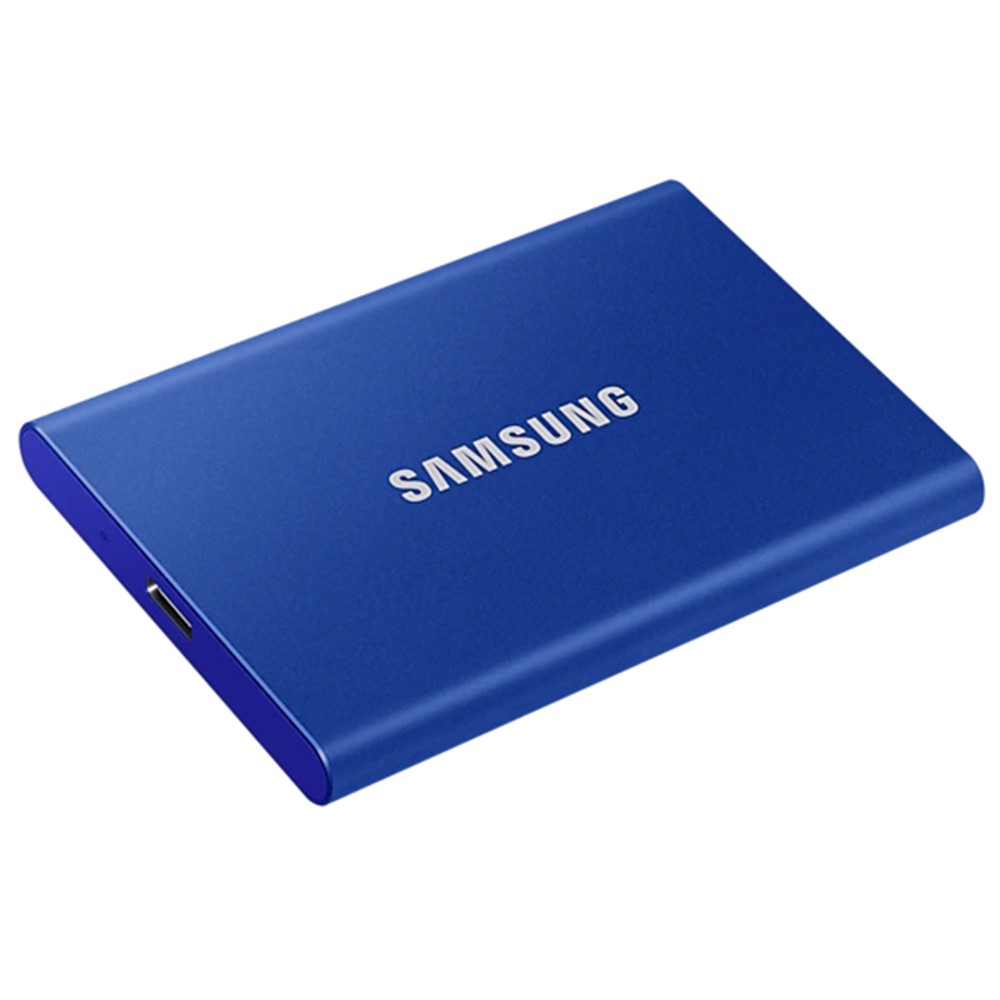 Samsung T7 1TB 1,050MB/s Type-C Portable SSD (Blue) - MU-PC1T0H/WW