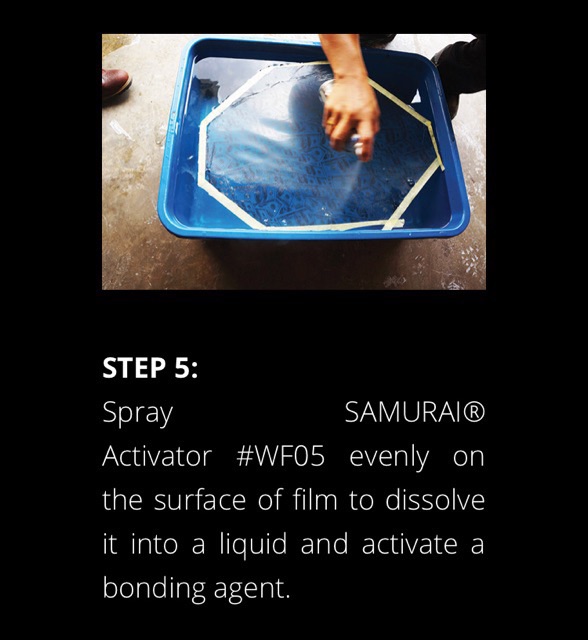 SAMURAI WATER TRANSFER FILM WFP001-2 + WATER FILM ACTIVATOR 400ML