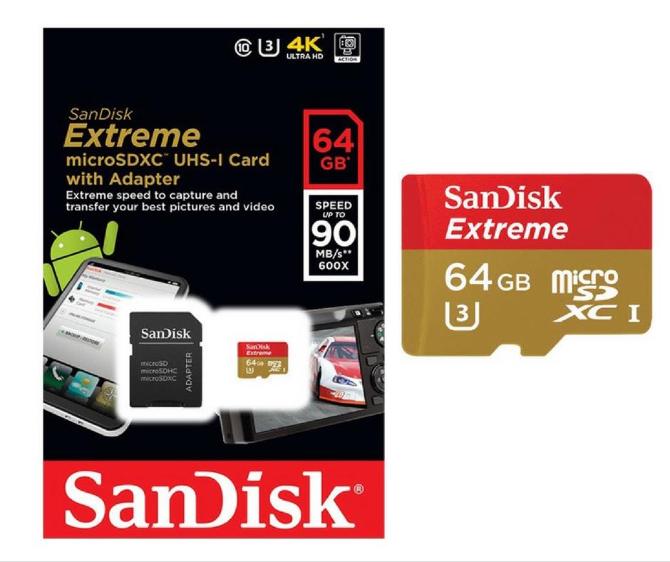 Extreme 128gb 90mbs Microsd Uhs I Memory Card Intl 