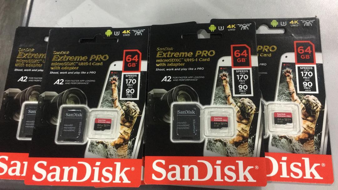 SanDisk Extreme Pro 64GB Micro SD M (end 1/15/2022 12:00 AM)