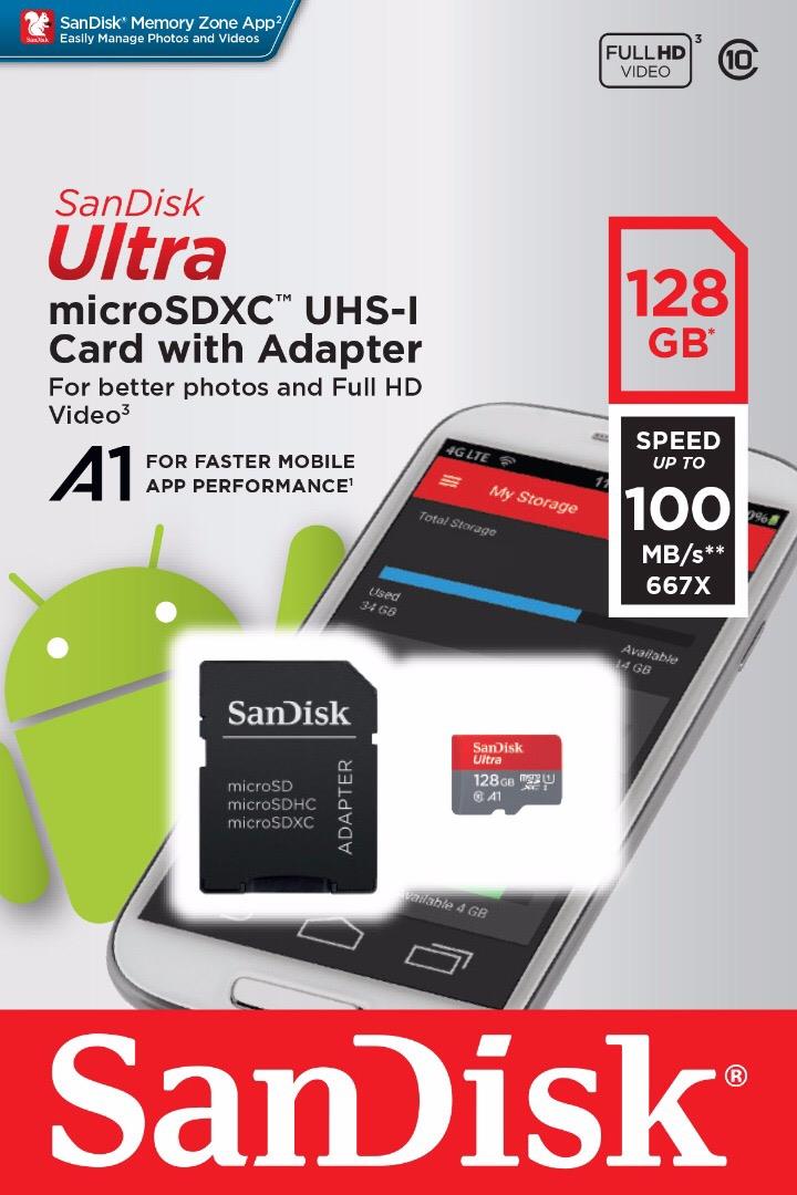 Карта памяти microsdxc uhs i sandisk ultra 64 гб