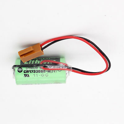SANYO CR17335SE-R CR17335 3V PLC Lithium Battery with Plug Wire