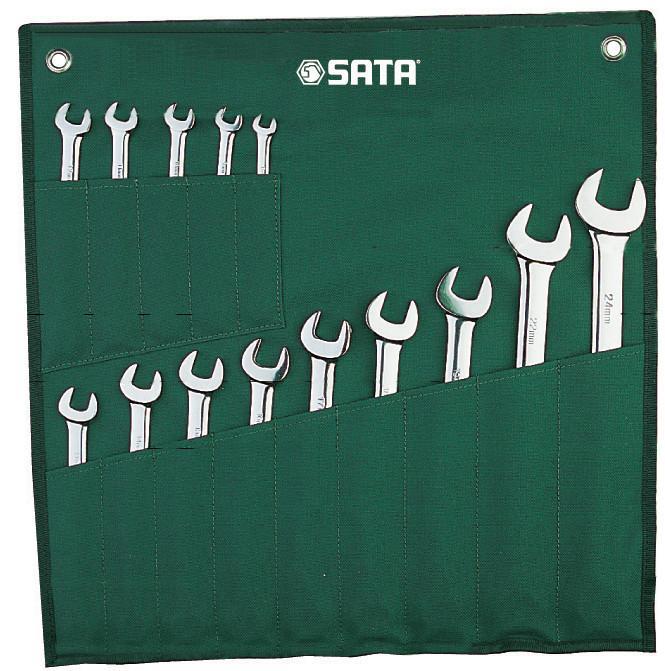 SATA 09026 14Pcs Combination Wrench Set 8mm-24mm