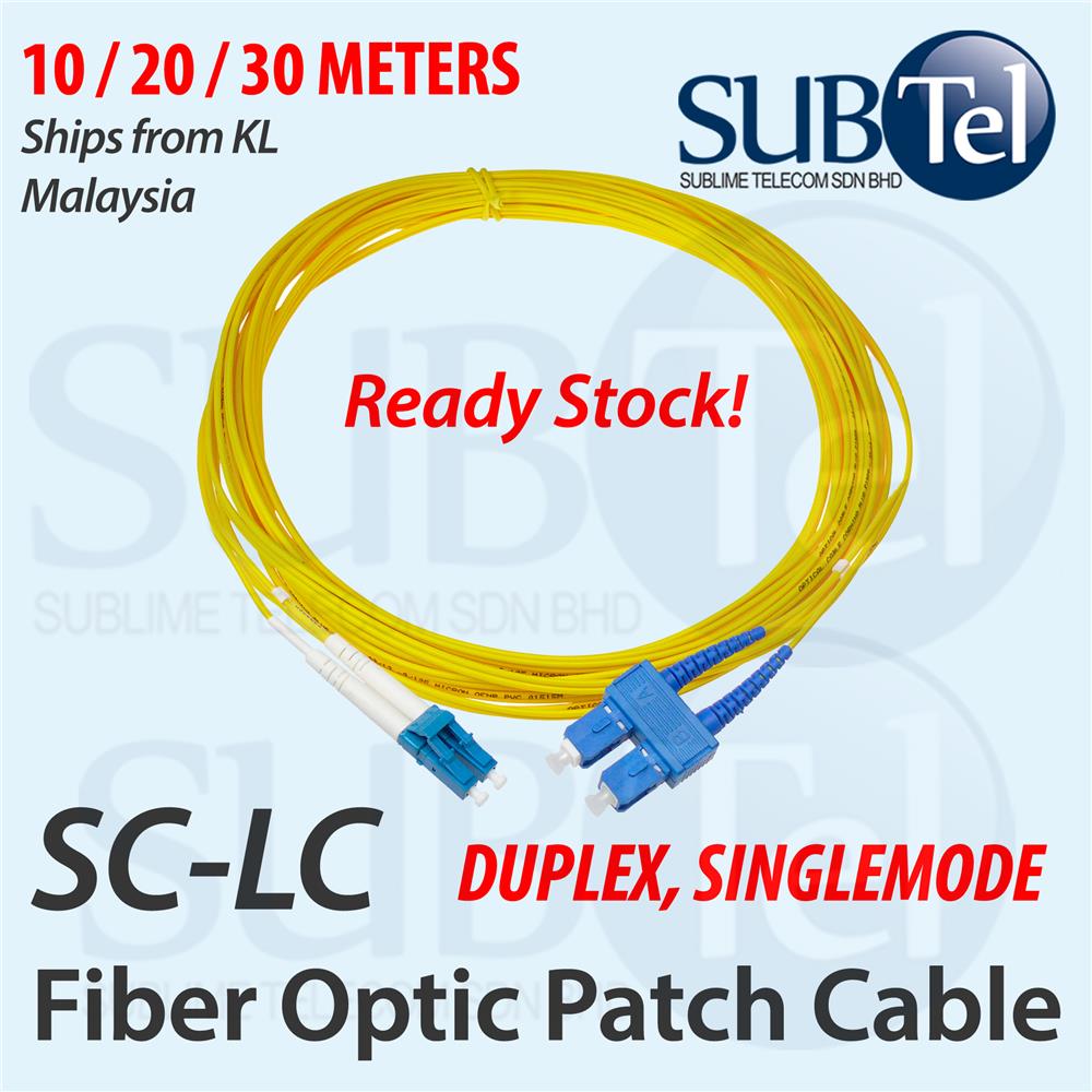 SC-LC SingleMode Optical Fiber Patch Cord Duplex SMF 1M 2M 3M 5M Cable