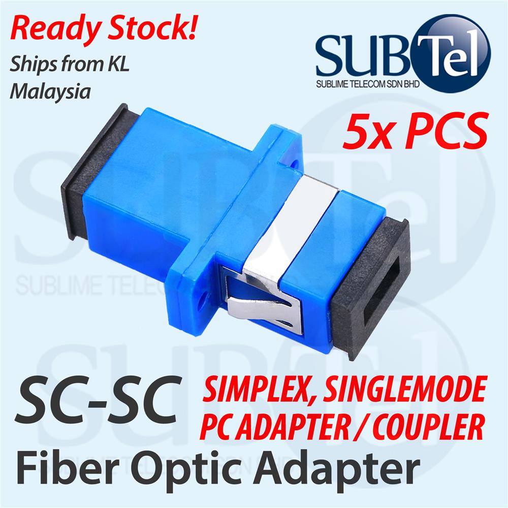 SC-SC SMF Singlemode Fiber Optic Adapter Coupler for Patch Panel