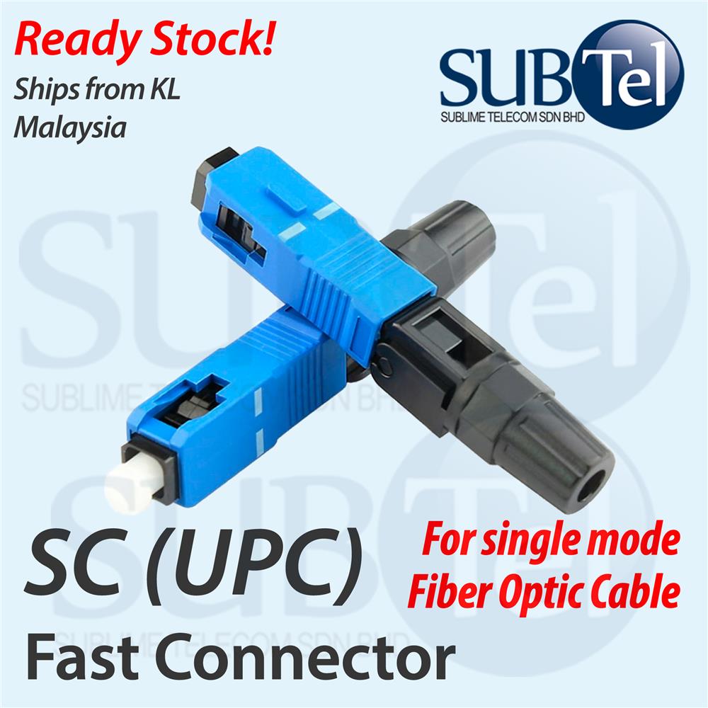 SC UPC Fast Fiber Optic Connector Patch Repair SMF