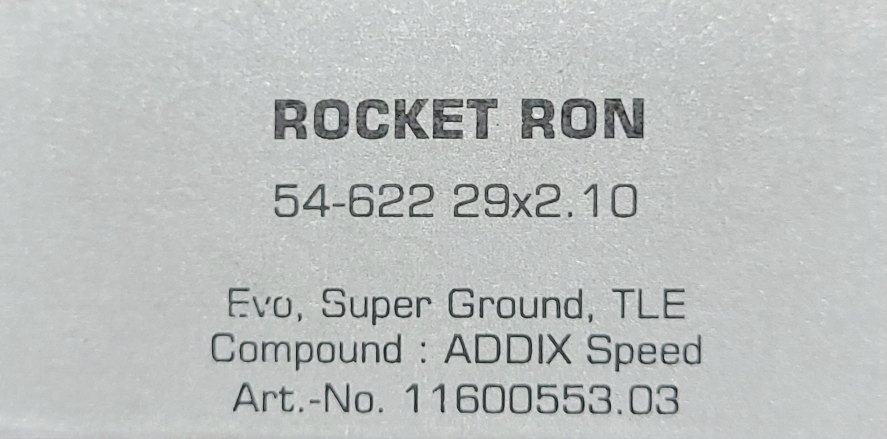 SCHWALBE Tires  Rocket Ron 29x2.10 54-622 Evo, Super Ground, TLE