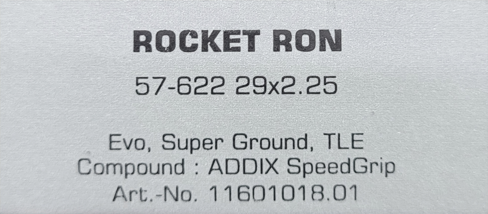 SCHWALBE Tires Rocket Ron 29X2.25 57-622 EVO, SUPER GROUND, TLE