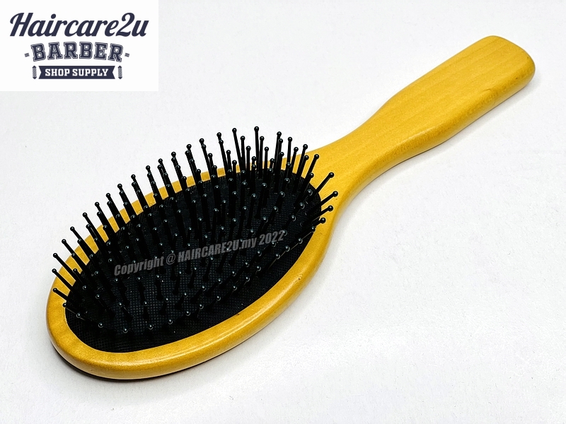 SD67 Wooden Nylon Bristles Oval Paddle Hair Brush