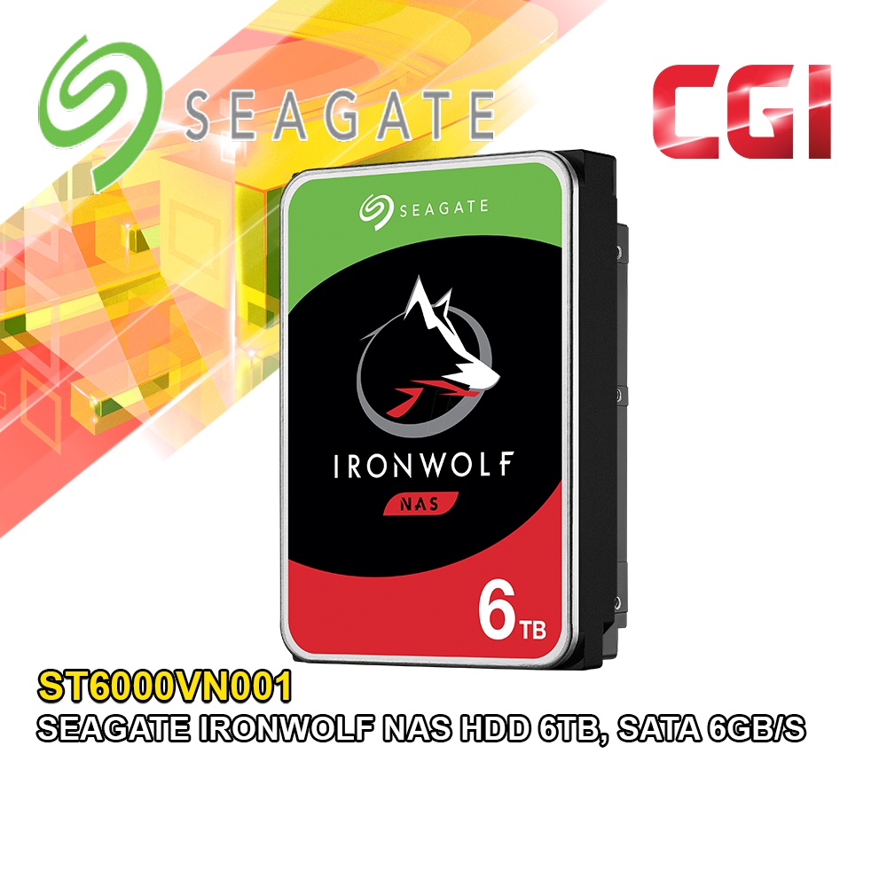 Seagate IronWolf 6TB 3.5 &quot; Sata 5400Rpm 256MB NAS Internal Hard Drive -ST