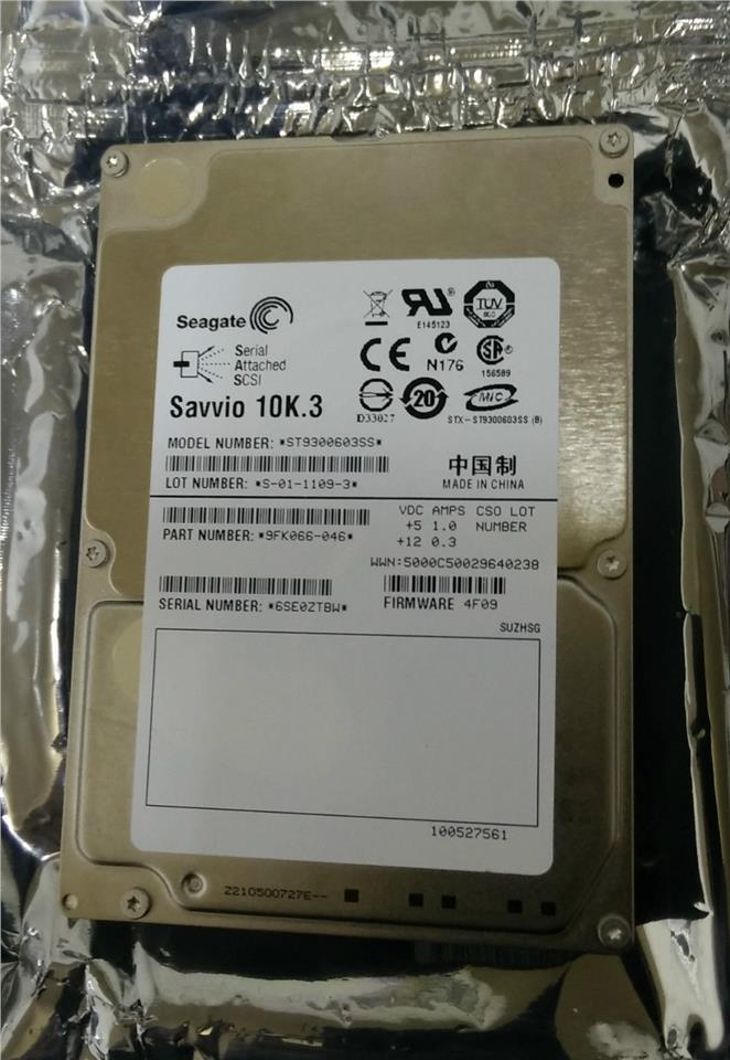 Seagate Savvio 10K.3 ST9300603SS 300GB 10K RPM 2.5" SAS Hard DiskDrive