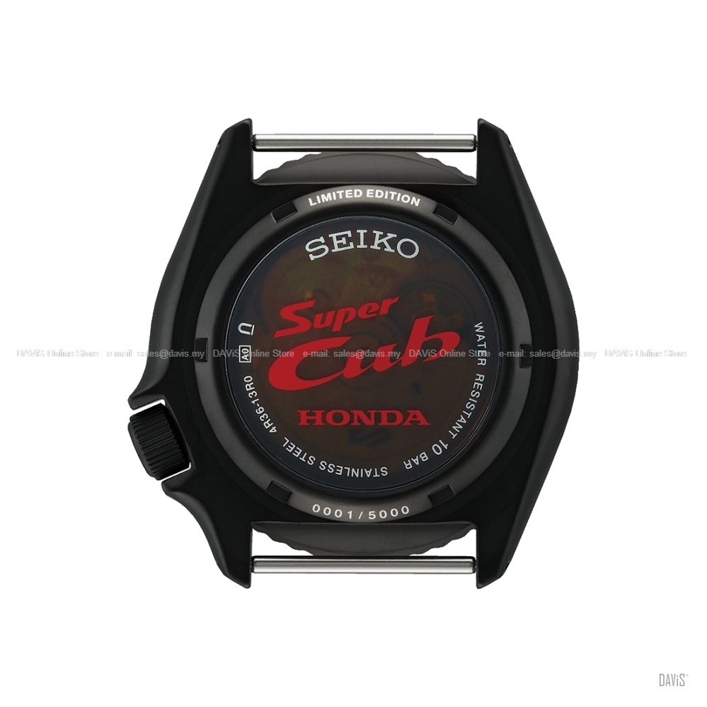 SEIKO 5 Sports SRPJ75K1 Honda Super Cub SKX Sense Nylon Black Grey LE