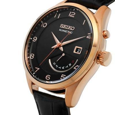 seiko kinetic rose gold