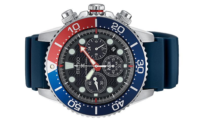 seiko padi solar chronograph