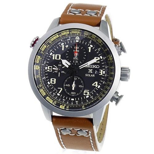 seiko aviator chronograph watch