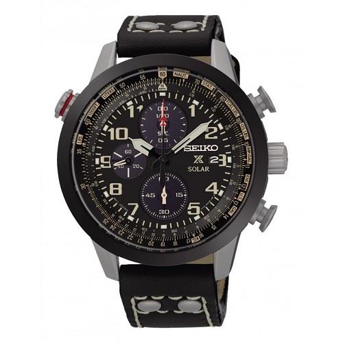 seiko aviator chronograph watch