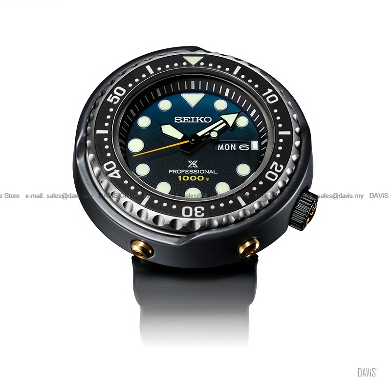 SEIKO S23635J1 Prospex 35th Anniversary Quartz Diver Silicone Black LE