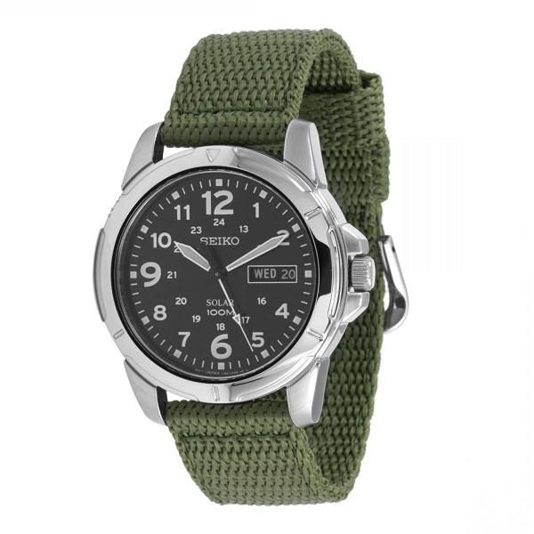 mens seiko solar powered watch sne095p2