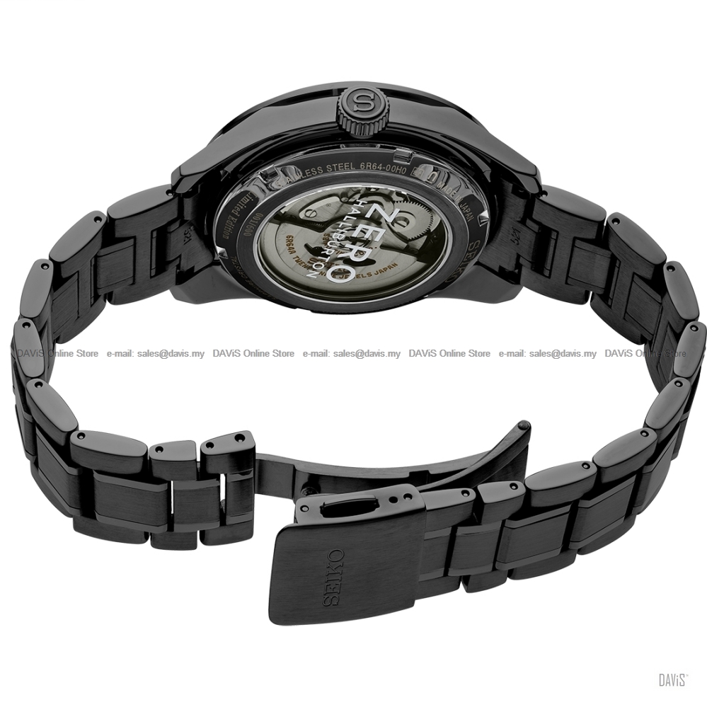 SEIKO SPB271J1 PRESAGE Sharp Edged ZERO HALLIBURTON Bracelet Black LE