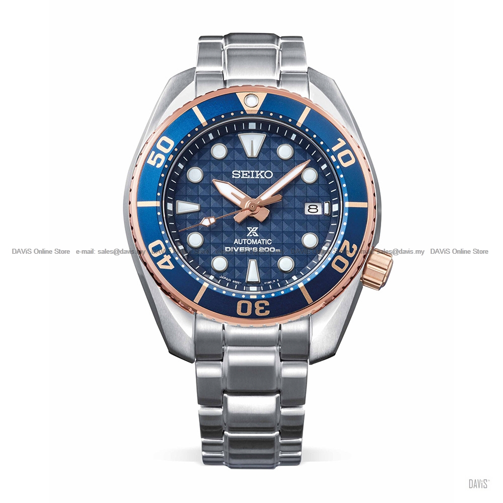 SEIKO SPB344J1 Prospex Blue Coral Automatic SS Bracelet Exclusive LE