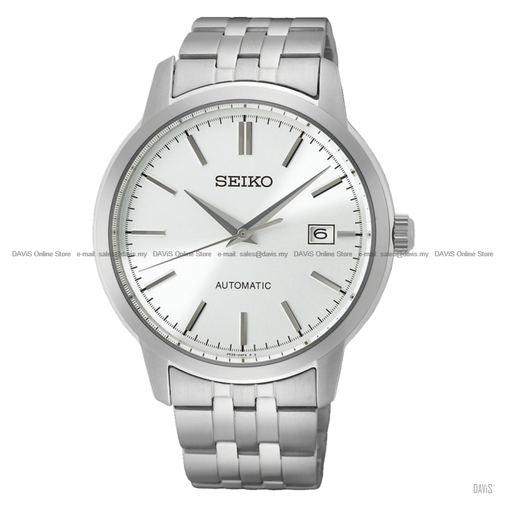SEIKO SRPH85K1 Men&#39;s Date Automatic SS Bracelet Silver