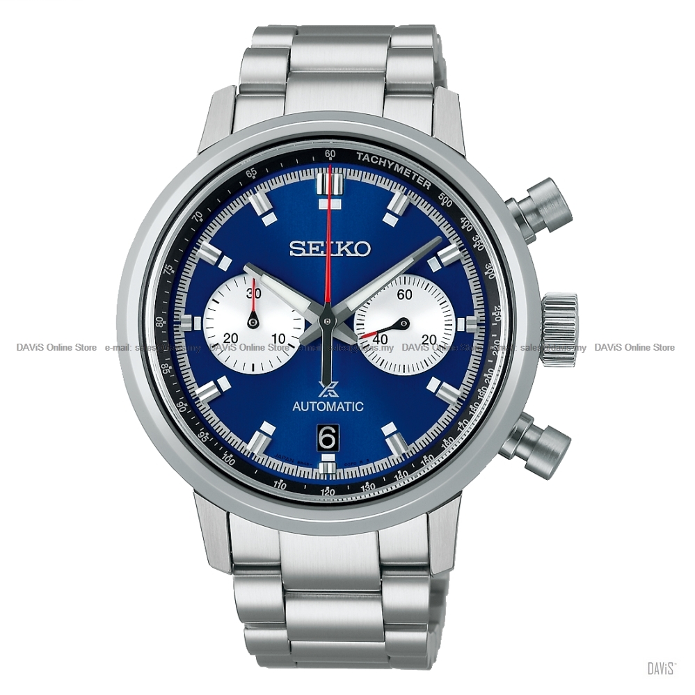 SEIKO SRQ043J1 Prospex Speedtimer Automatic Chronograph Bracelet Blue