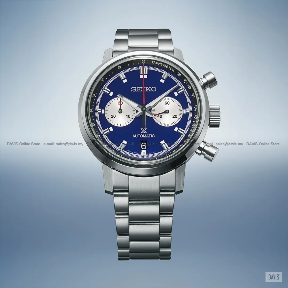 SEIKO SRQ043J1 Prospex Speedtimer Automatic Chronograph Bracelet Blue