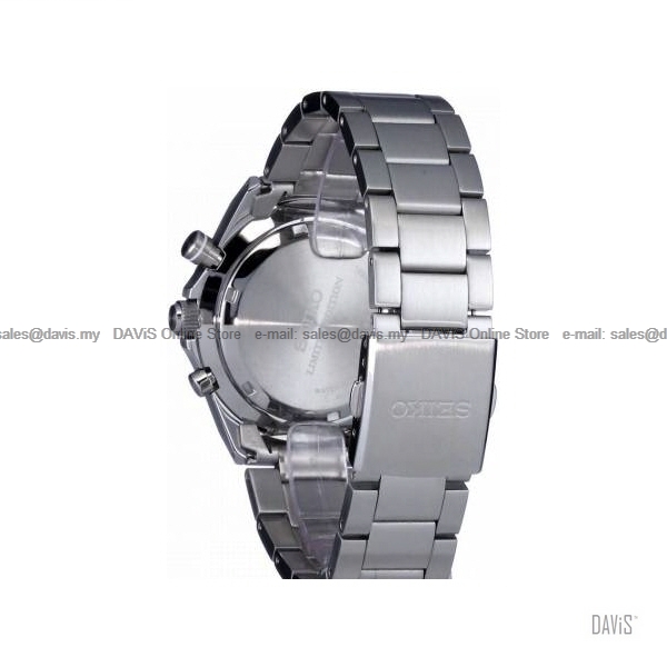 SEIKO SSB395P1 140th Anniv Chronograph Quartz Bracelet Silver White LE