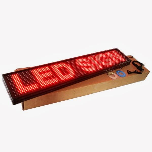 SEMI-OUTDOOR 990MM X 190MM SCROLLING MOVING LED MESSAGE SIGN