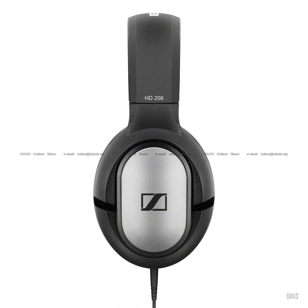 Sennheiser HD 206 Over-ear DJ Headphones Powerful Comfort Lightweight